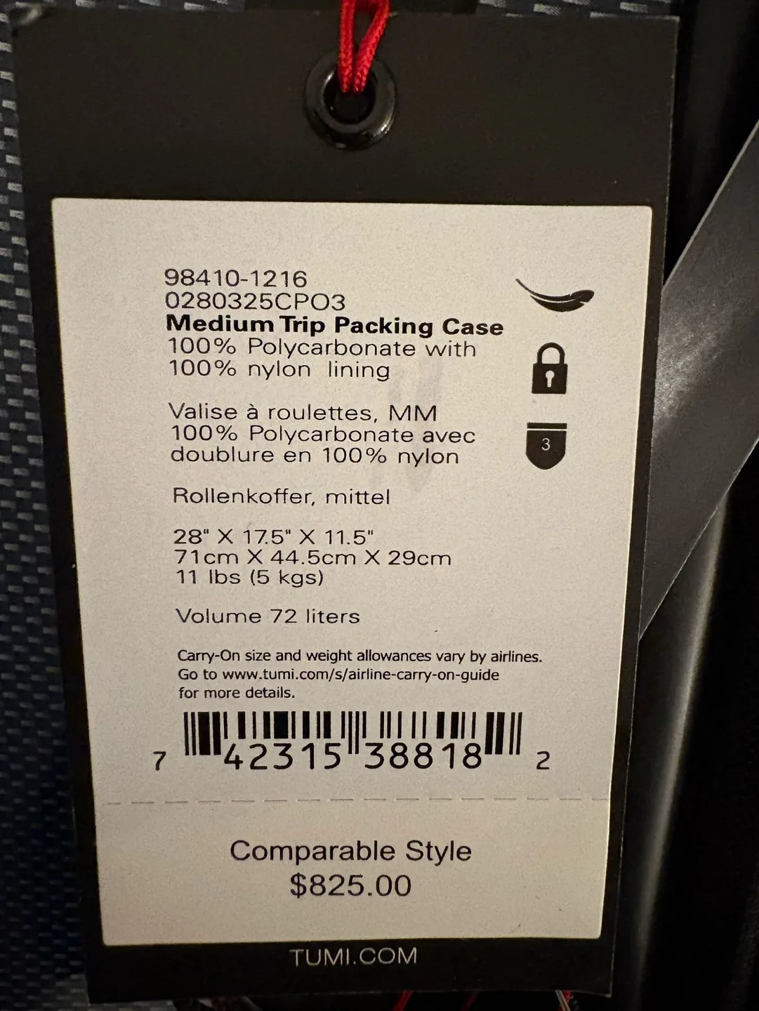 TUMI Medium Luggage image indicator(3)