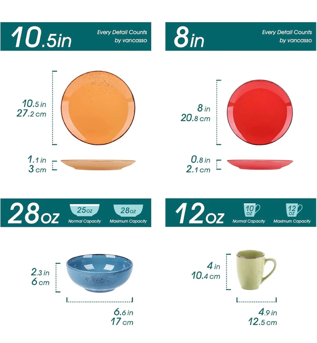 Vancasso 16-Piece Dinnerware Set - Multicoloured image indicator(5)