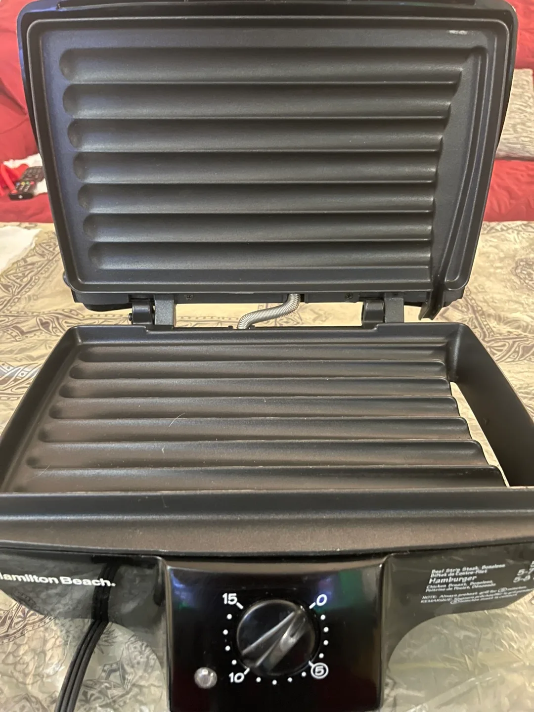 Hamilton Beach Electric Contact Grill image indicator(5)