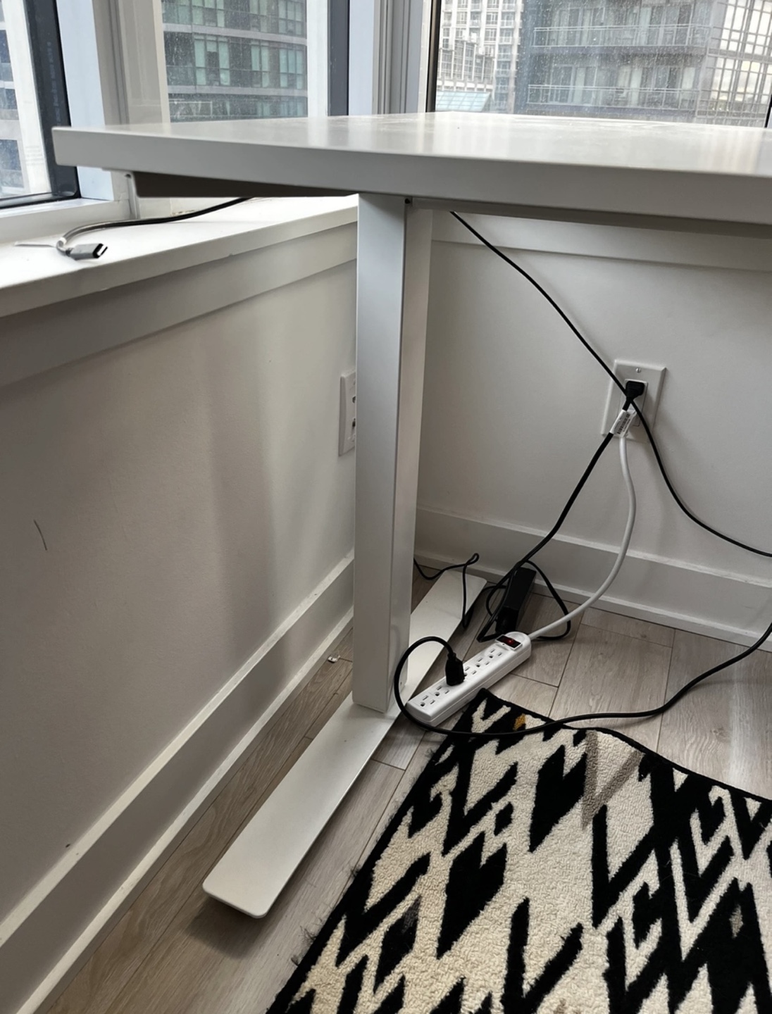 Adjustable Standing Desk - White - photo 2