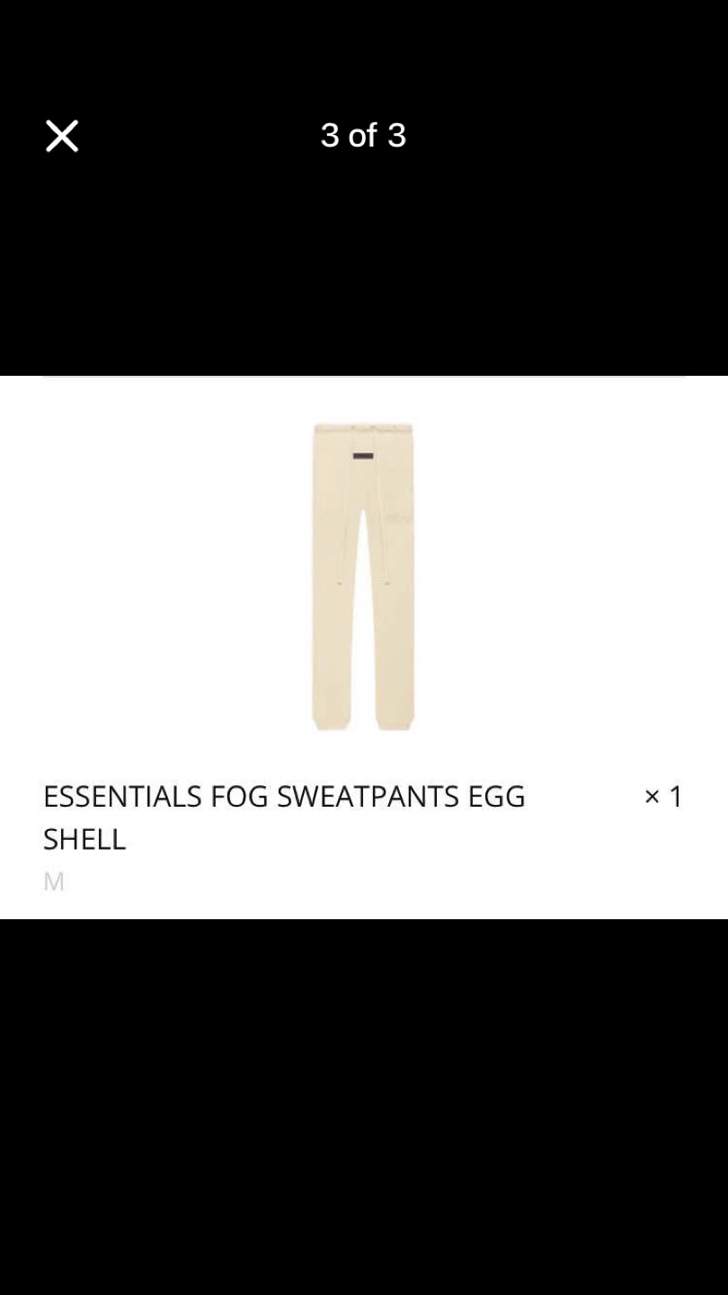 Fear of god essentials sweatpants - photo 3