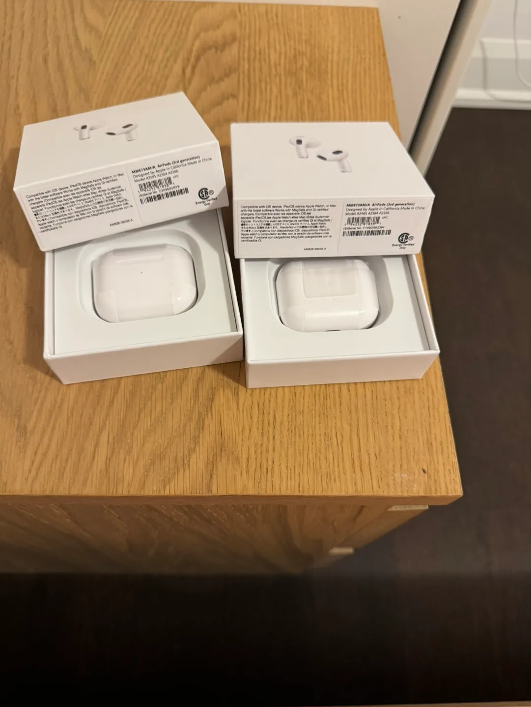 Two pairs of Apple AirPods (3rd generation) image indicator(3)