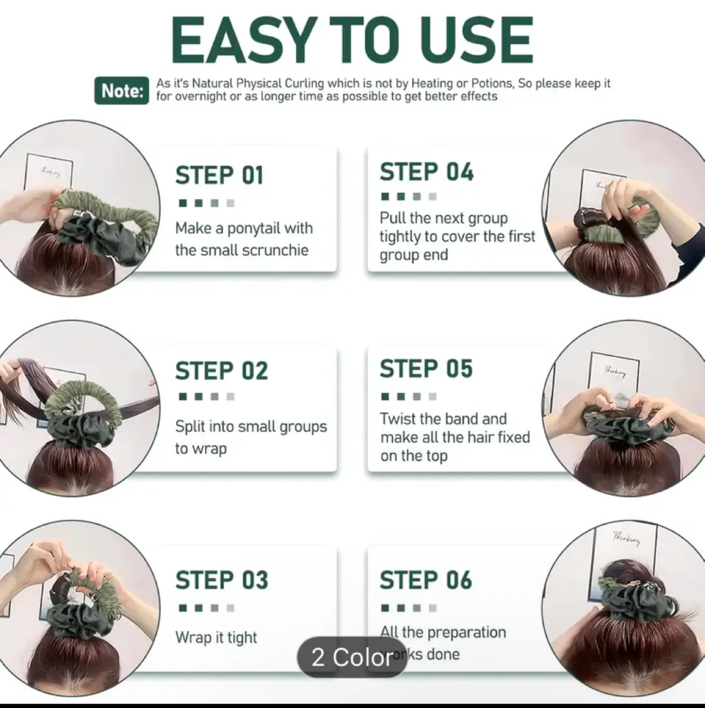 Overnight Curls Hair Scrunchie #freecycle image indicator(3)