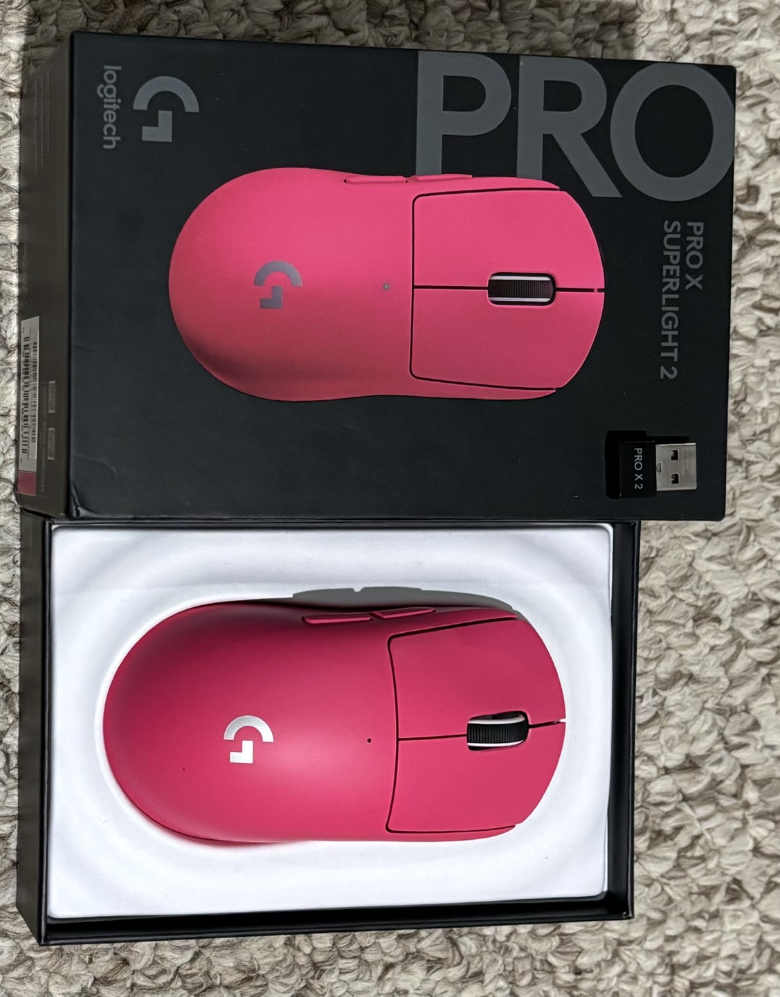 Logitech G Pro X Superlight 2 Wireless Gaming Mouse - Pink