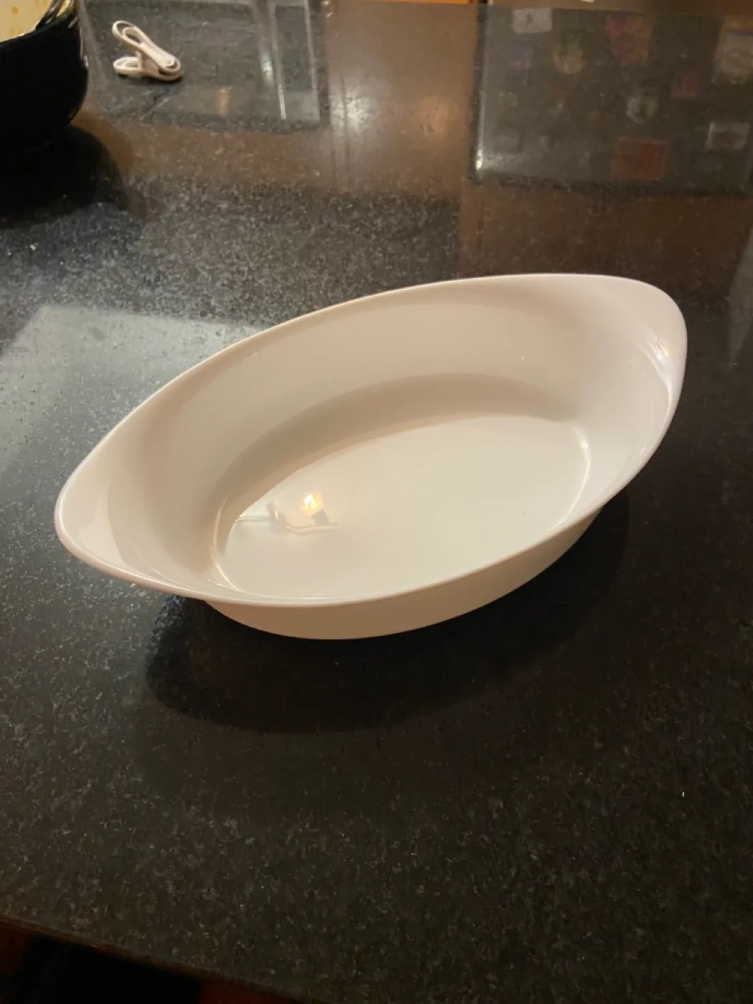 IKEA White Oval Dish #freecycle thumbnail