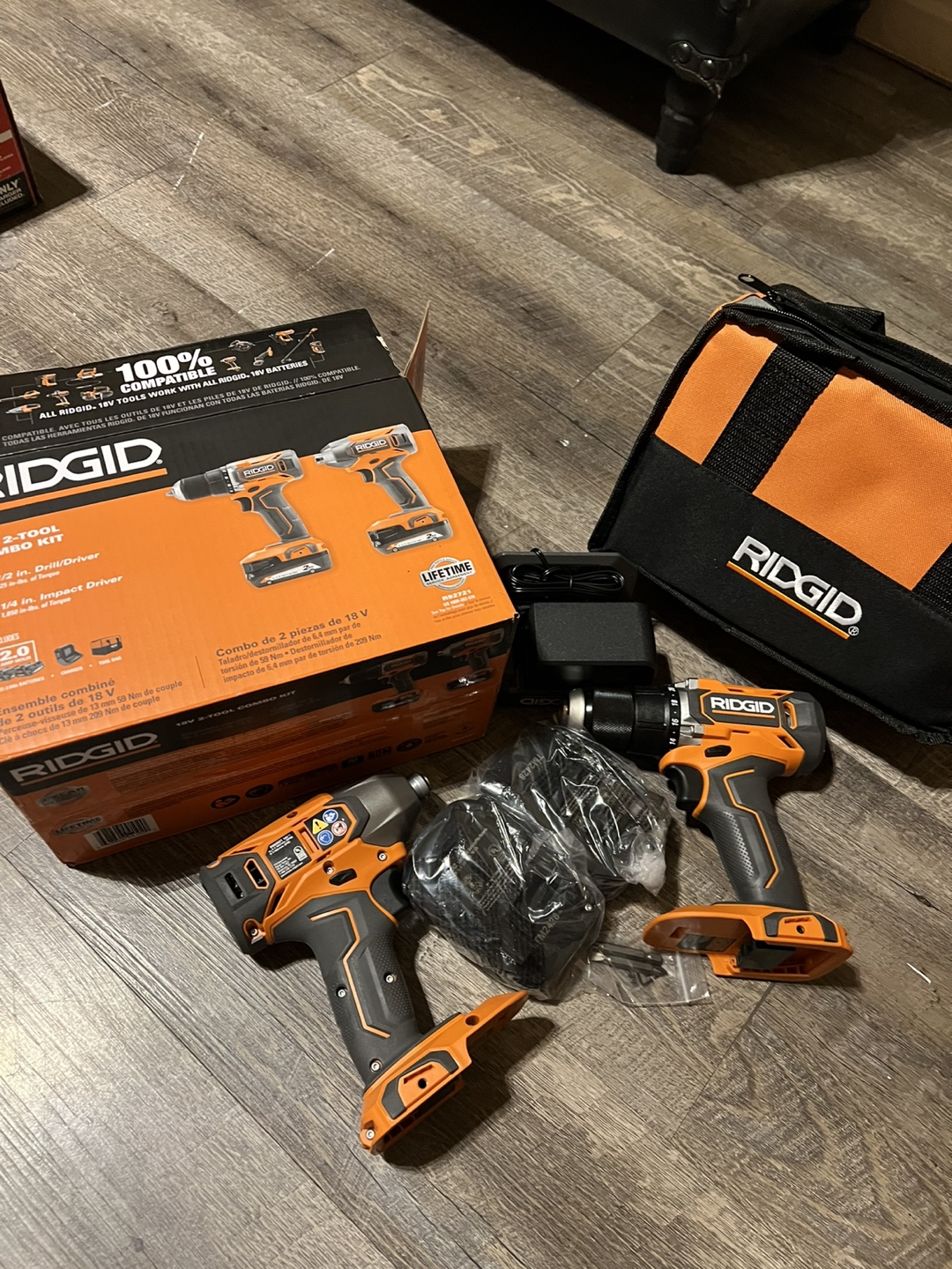 RIDGID 18V 2-Tool Combo Kit (NEW) - photo 5