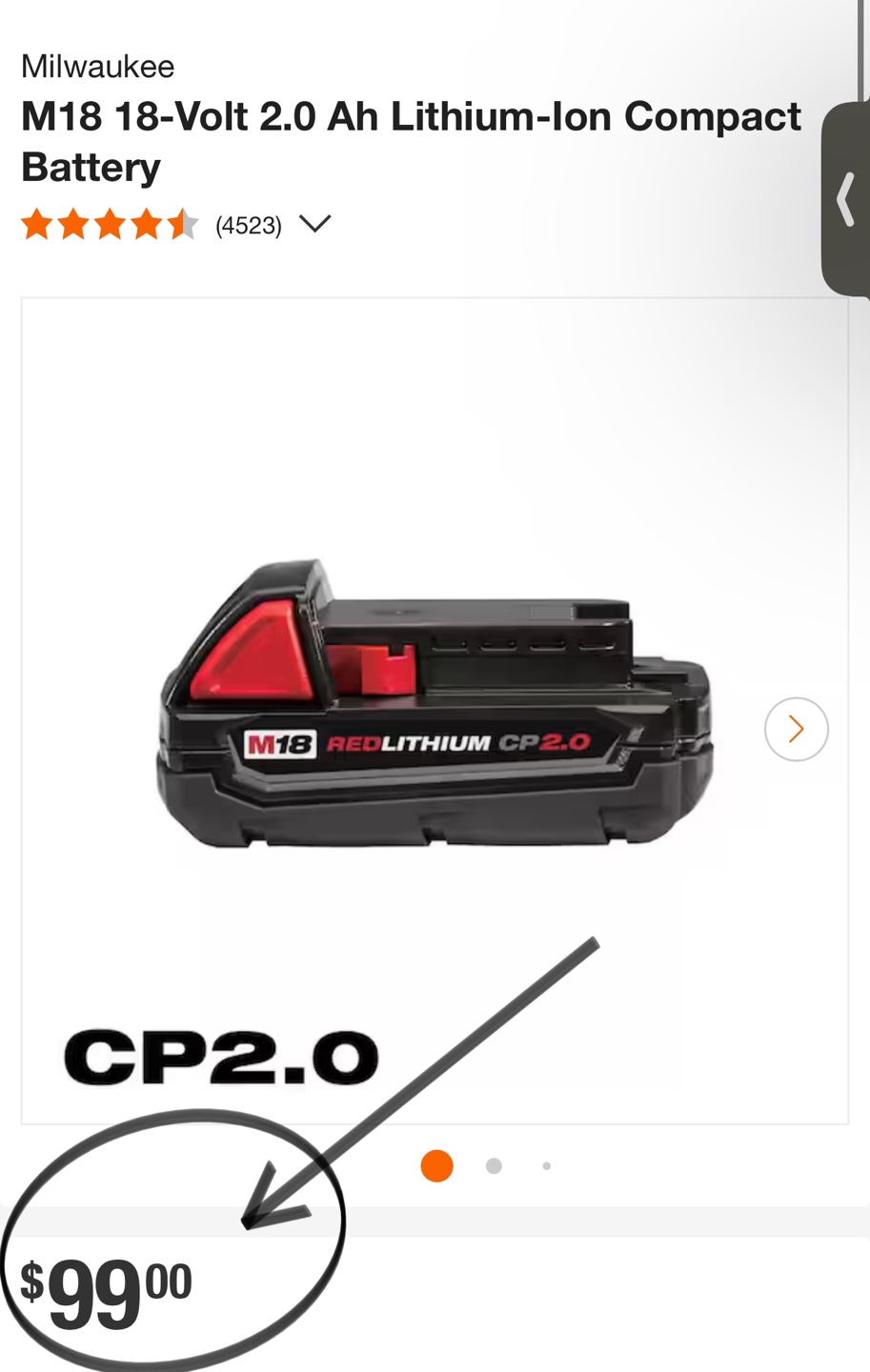 Milwaukee 16-Gauge Angled Finish Nailer With 2.0 Battery - photo 4