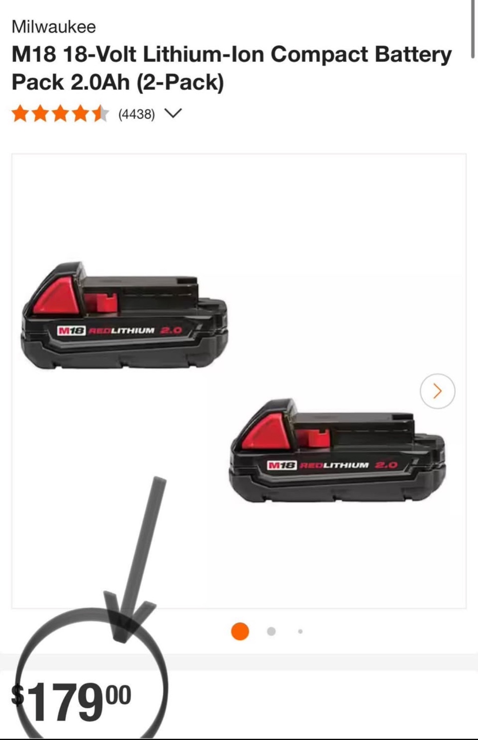 Milwaukee M18 Battery Pack (2-Pack) with Charger and Bag - photo 4