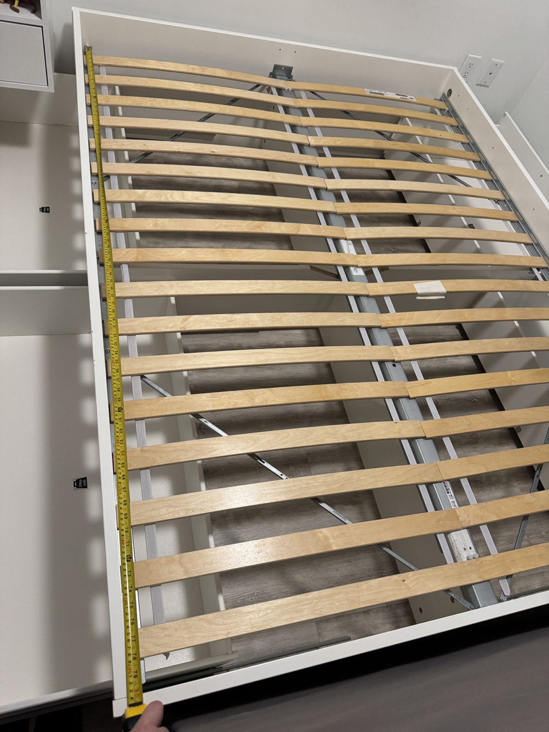 IKEA Brimnes White Queen Bed Frame with 4Drawers - photo 2