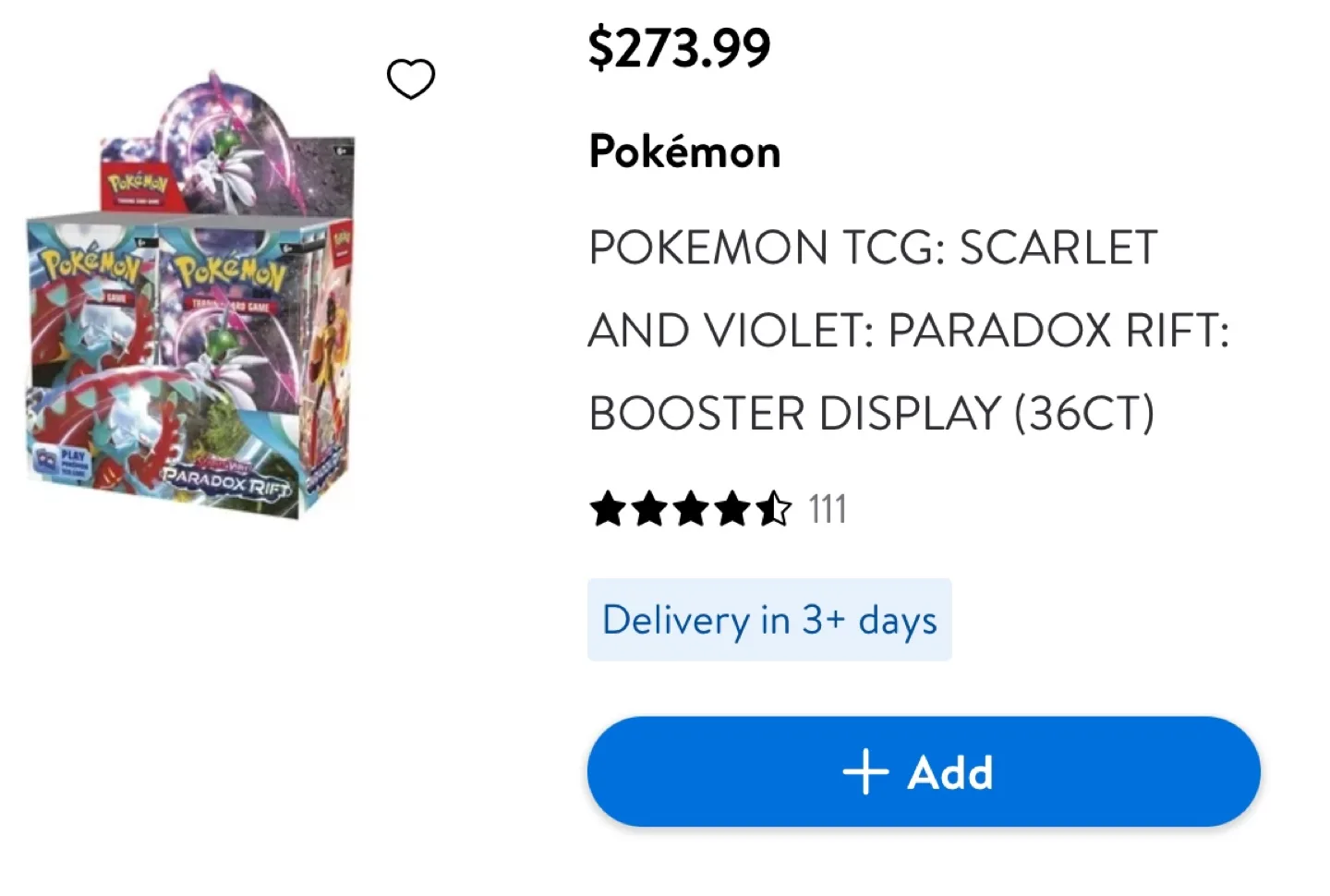 Sealed Pokemon Scarlet and Violet Paradox Rift Booster Pack image indicator(2)