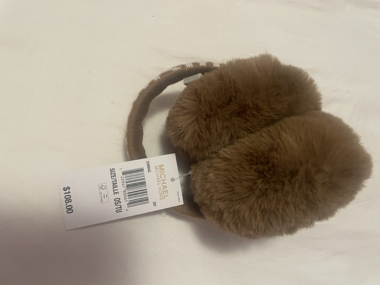 Michael Kors Brown Faux Fur Earmuffs - photo 3
