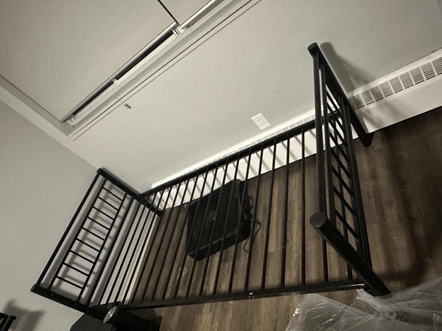 Black Metal Twin-Size Bed Frame