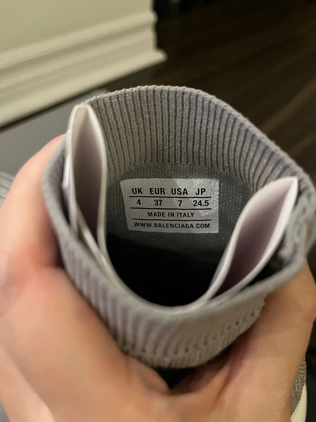 Balenciaga Speed Sock Sneakers - Grey - Women's Size 7 image indicator(3)