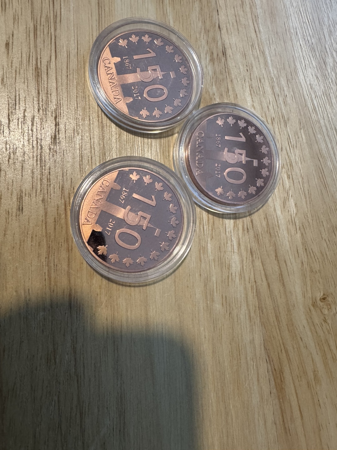 Three Canada 150th Anniversary Commemorative Coins - photo 2