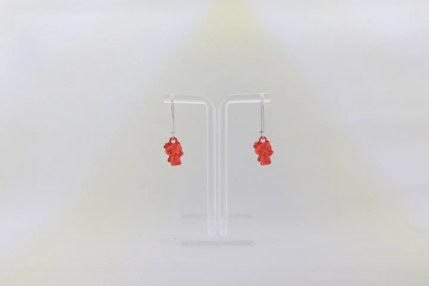 Cute Red Hello Kitty Dangle Earrings image indicator(2)