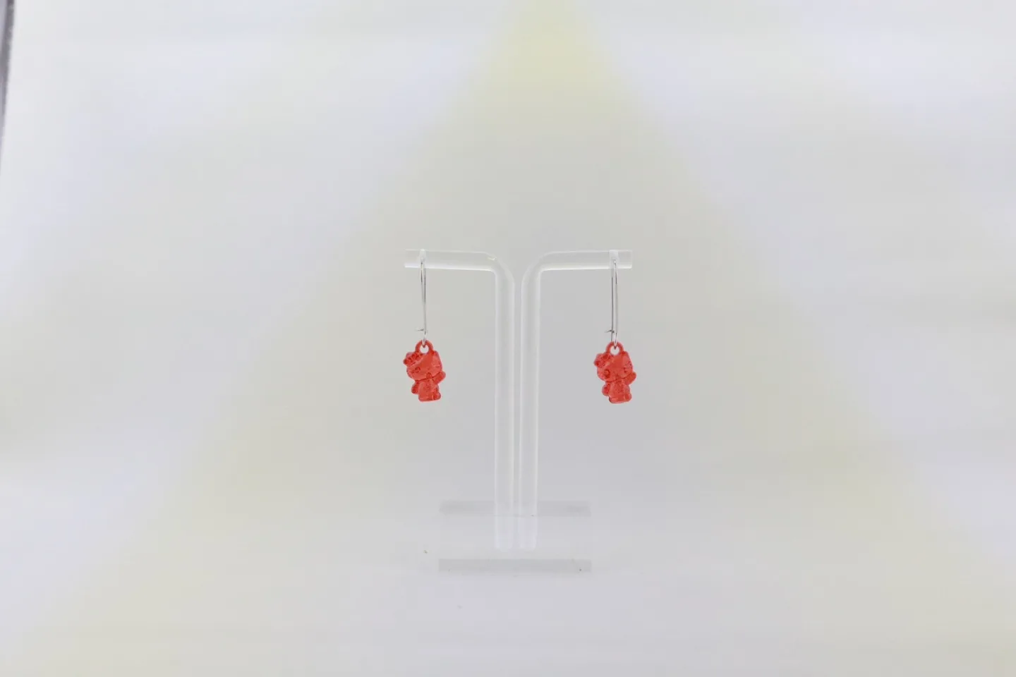 Cute Red Hello Kitty Dangle Earrings image indicator(5)