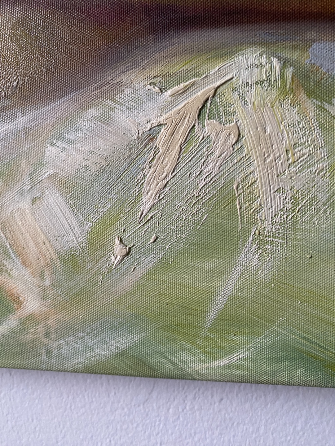 Original Oil Painting on Canvas - Reclining Nude with Flowers - photo 3