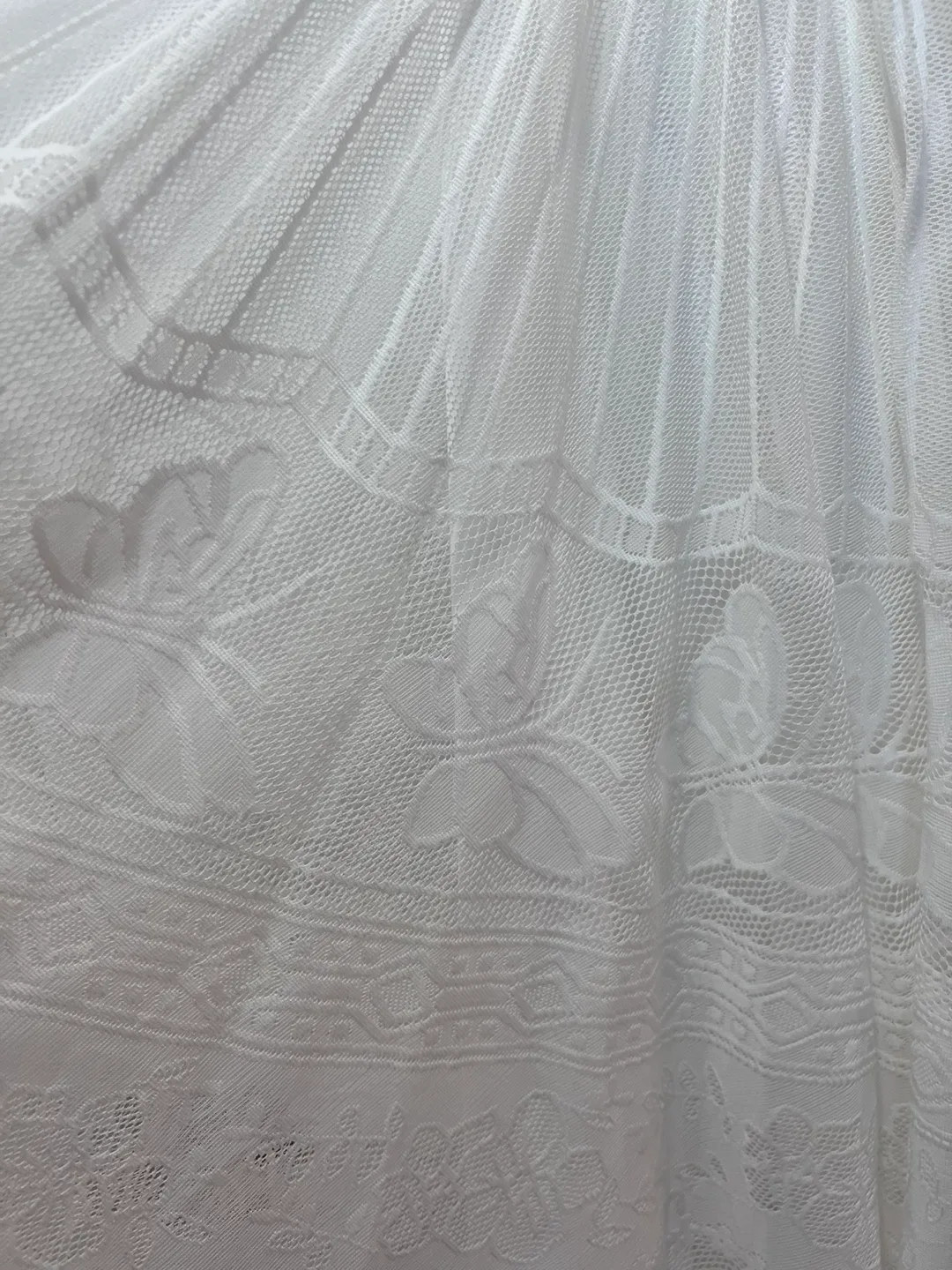 White Lace Midi Skirt Dior inspired image indicator(3)