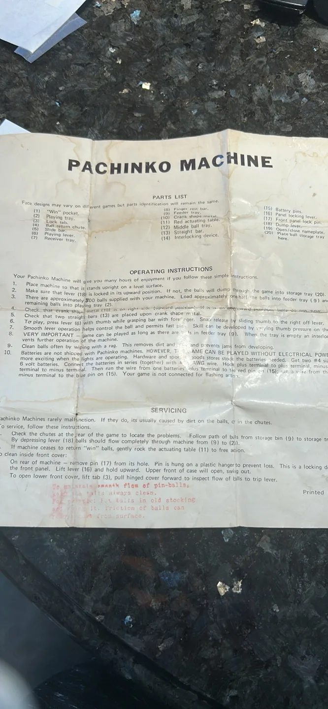 Vintage Pachinko  Nishijin Mechanical Skill Game image indicator(6)