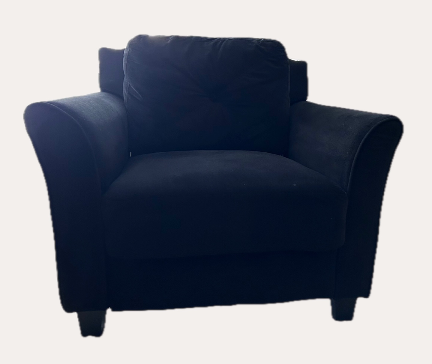 Dark-coloured Velvet love seat - photo 2