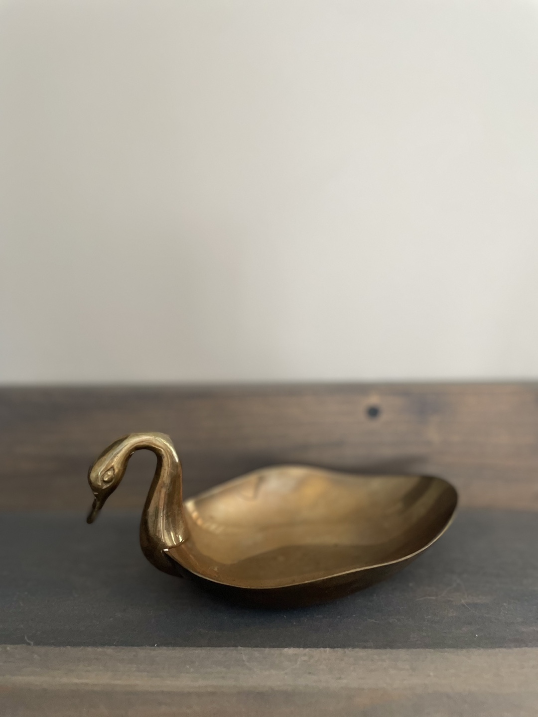 Vintage Brass Swan Dish - photo 2