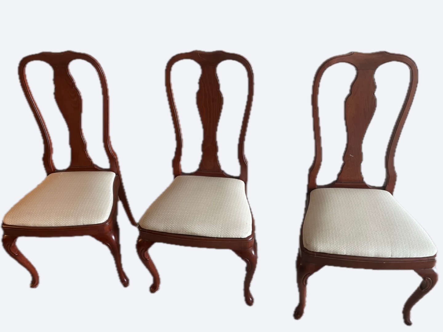 Set of six wooden dining chairs - photo 2
