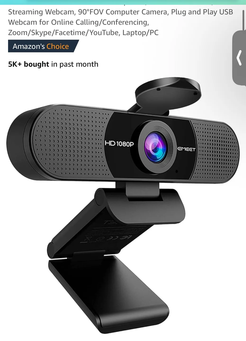 Autofocus HD  Video Webcam image indicator(3)