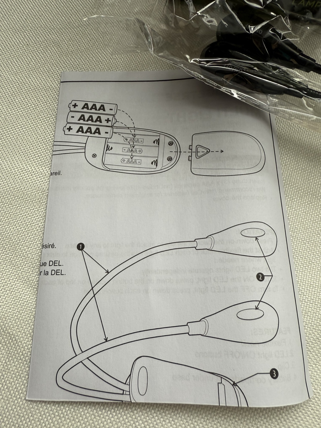 Gadgetree Multi-Light Book Light Clip Lamp - photo 2