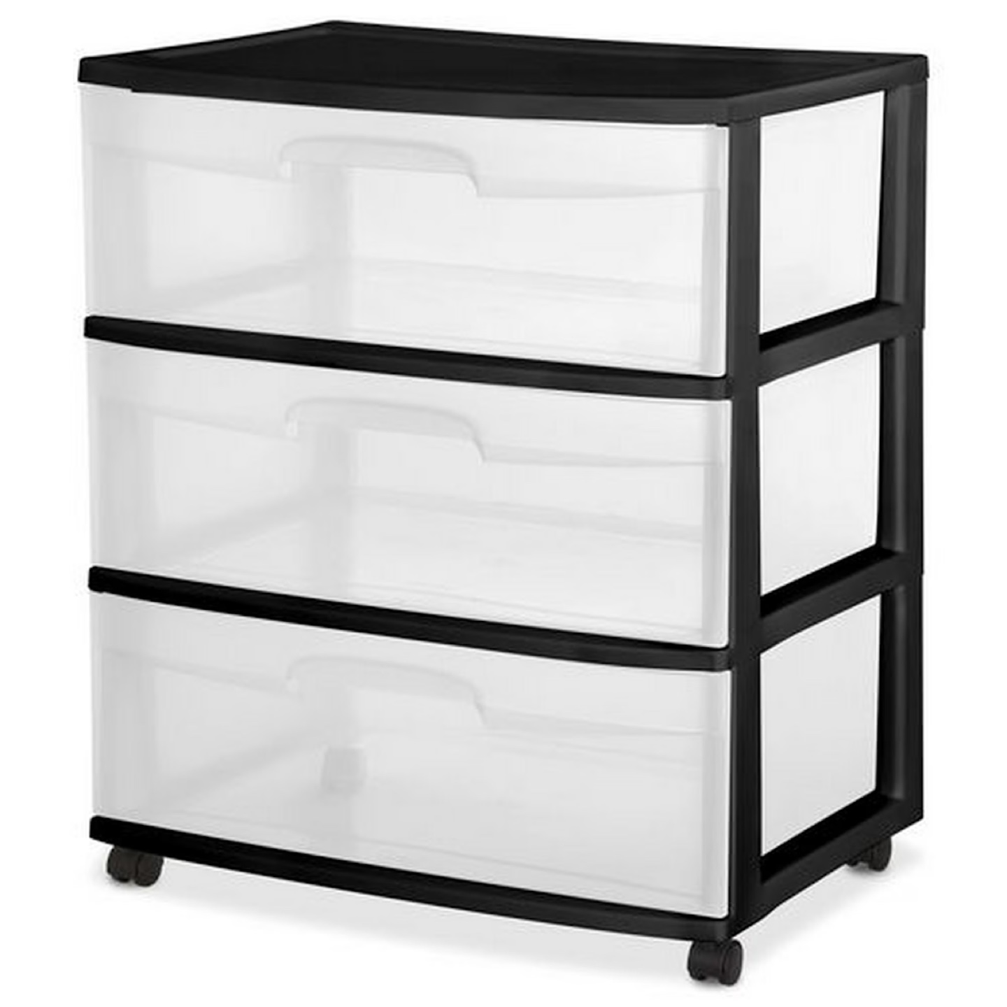 Three-Drawer Rolling Storage Cart