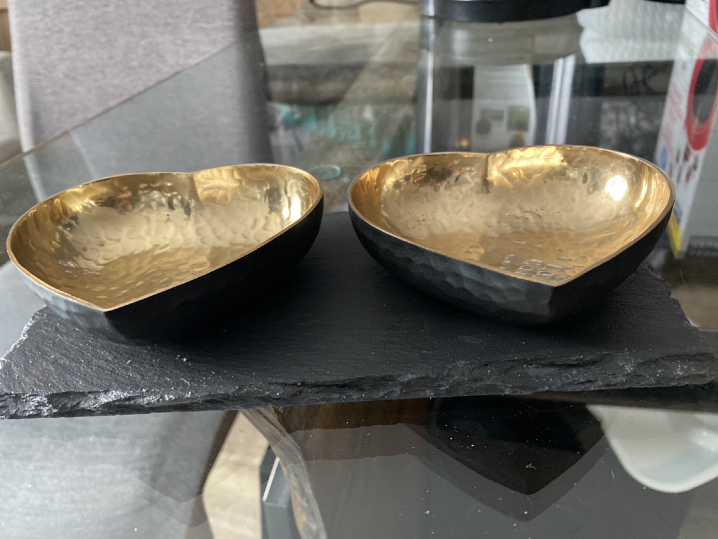 The Just Slate Company Heart Gold Serving Set - photo 3