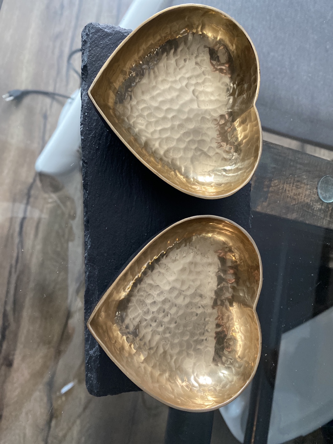 The Just Slate Company Heart Gold Serving Set - photo 2