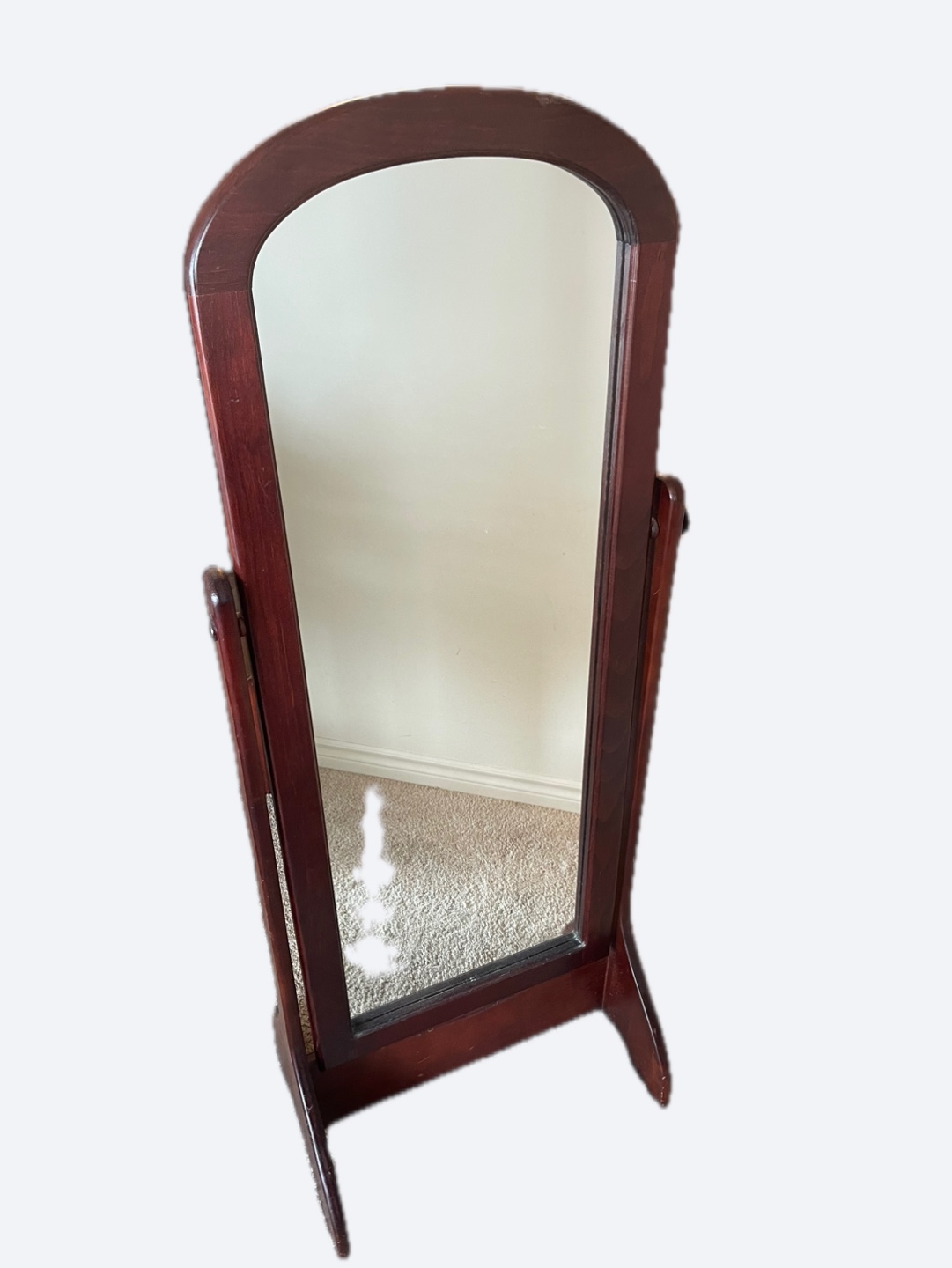 Free-standing Wooden Full-Length Mirror