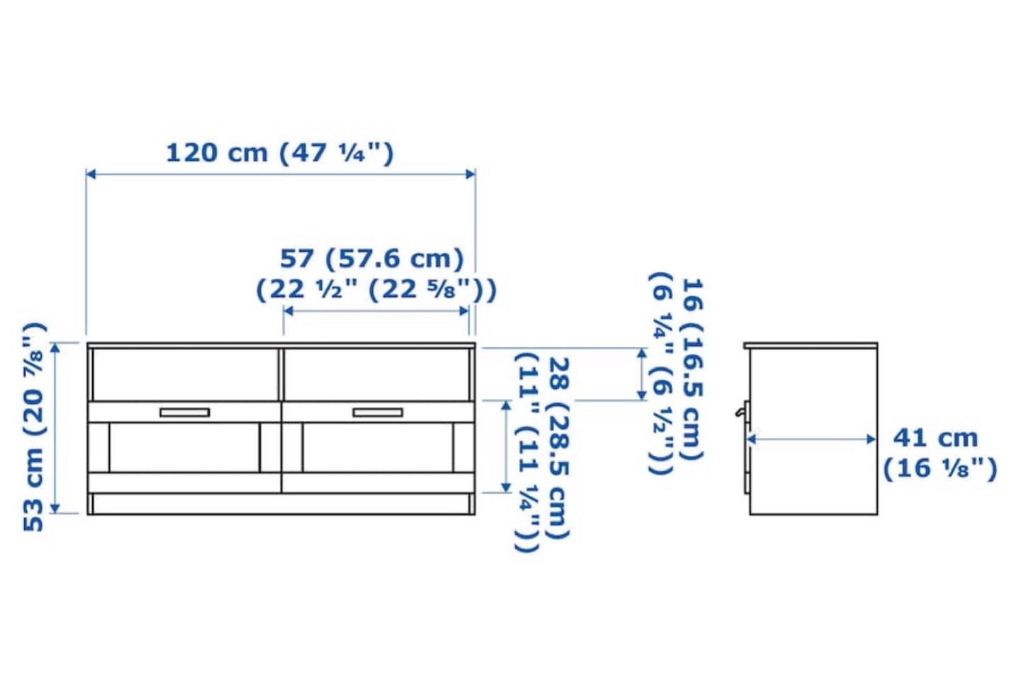IKEA Brimnes TV unit black - photo 4