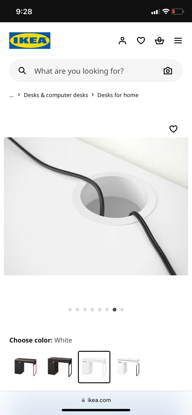 IKEA MICKE Desk - White - photo 5