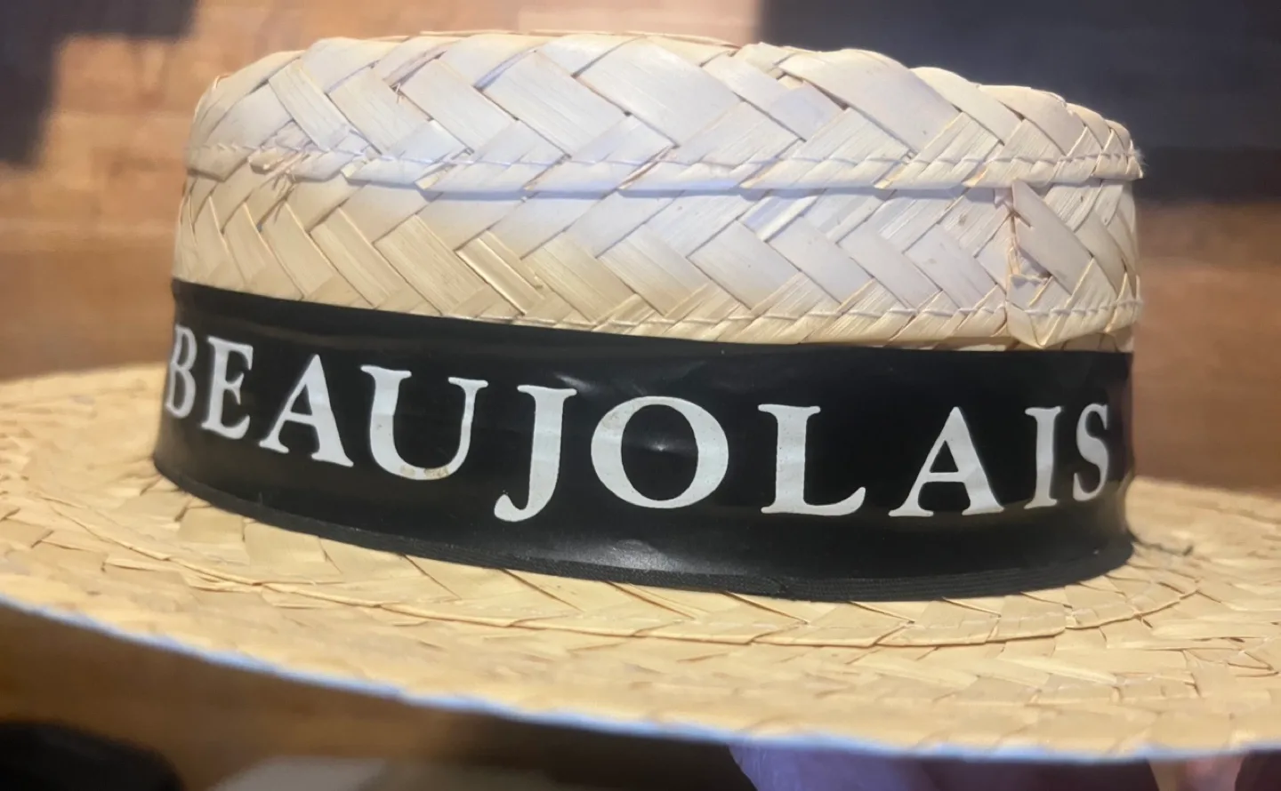 #freecycle Boater Straw Hat with Beaujolais Ribbon image indicator(3)