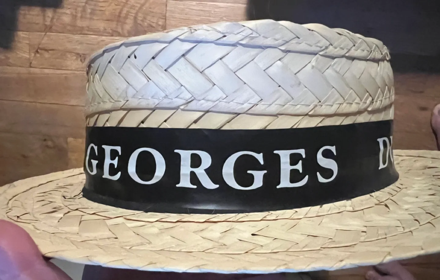 #freecycle Boater Straw Hat with Beaujolais Ribbon image indicator(6)