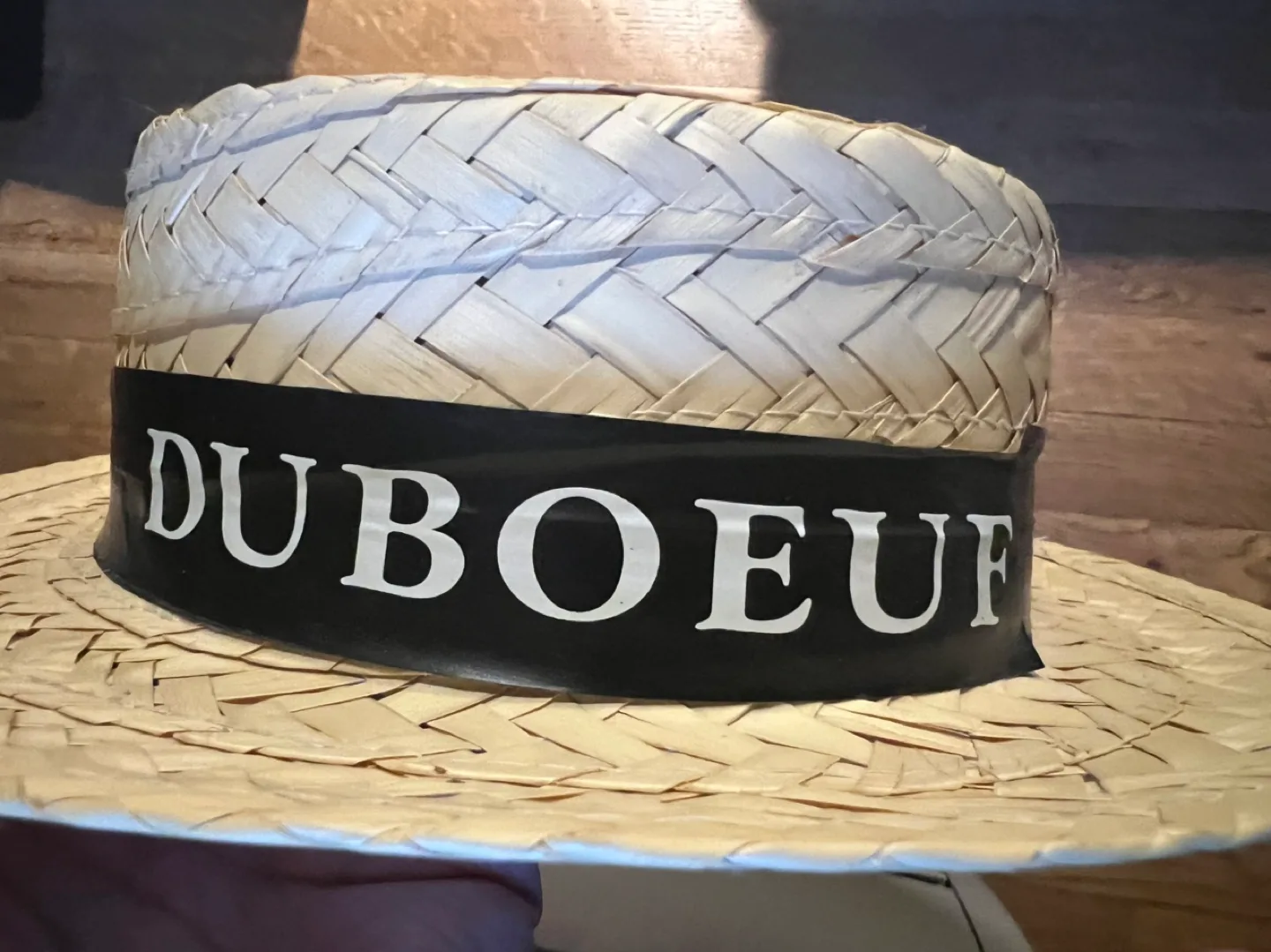 #freecycle Boater Straw Hat with Beaujolais Ribbon image indicator(7)