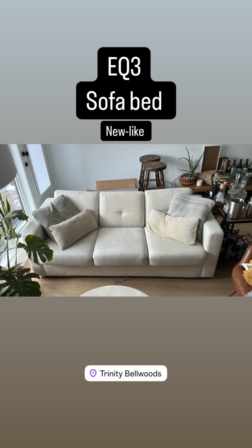 EQ3 Sofa Bed - Excellent Condition - photo 2