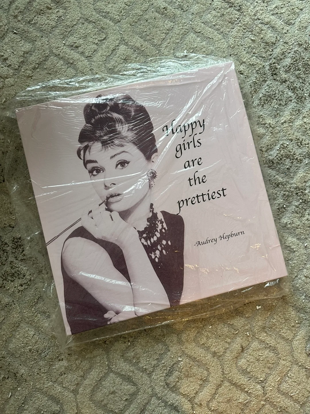 Audrey Hepburn & Plants Canvas Prints - Set of Two