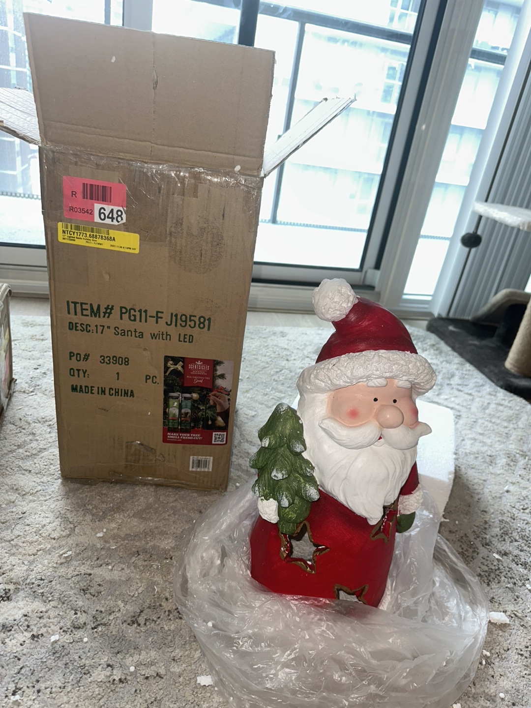 17" Lighted Santa Holiday Décor - The Holiday Aisle®