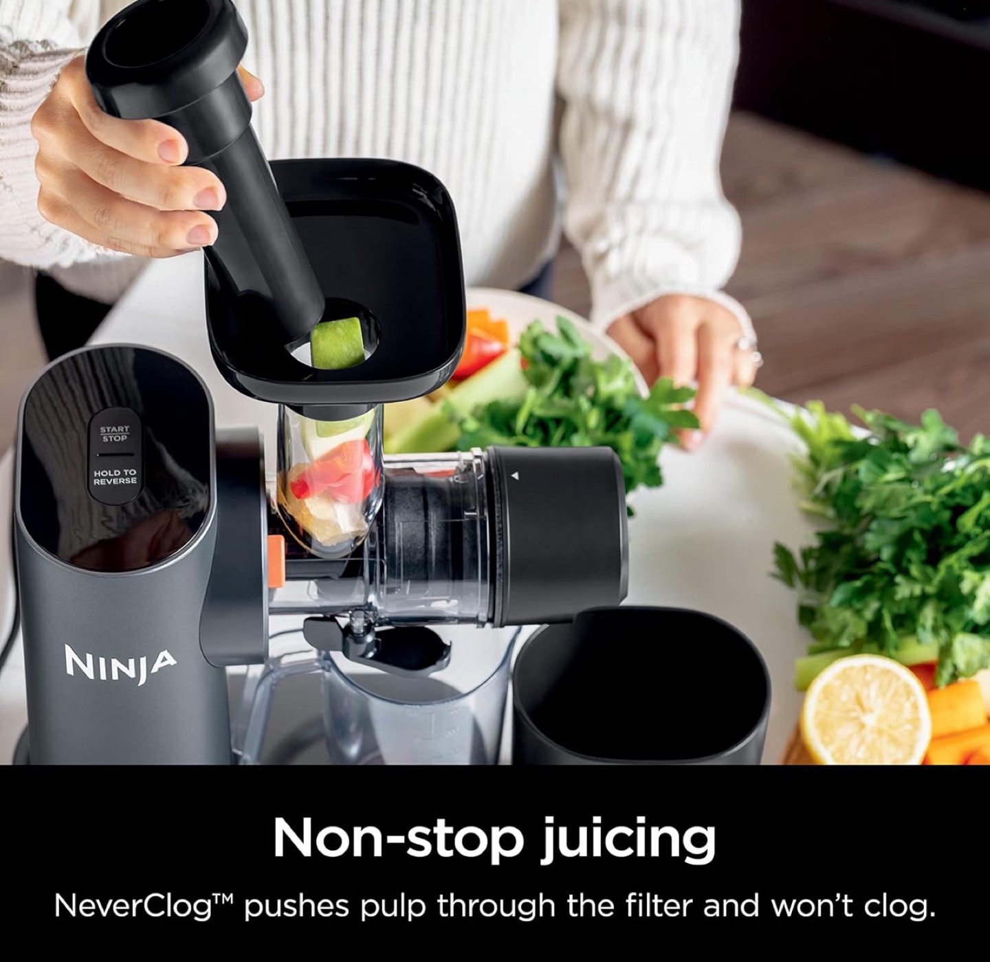 Ninja NeverClog Cold Press Juicer - photo 4