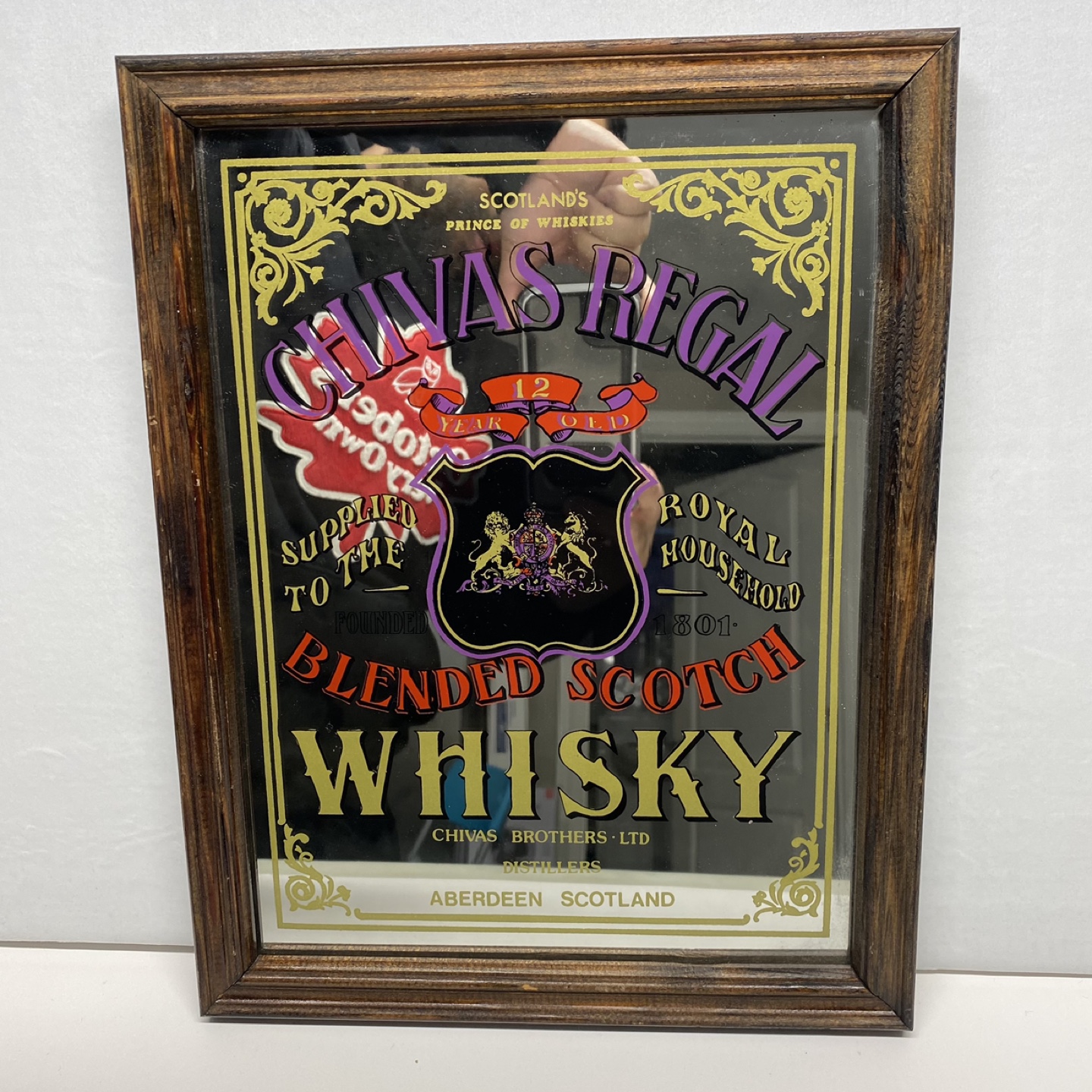 Vintage Chivas Regal Blended Scotch Whisky Mirror