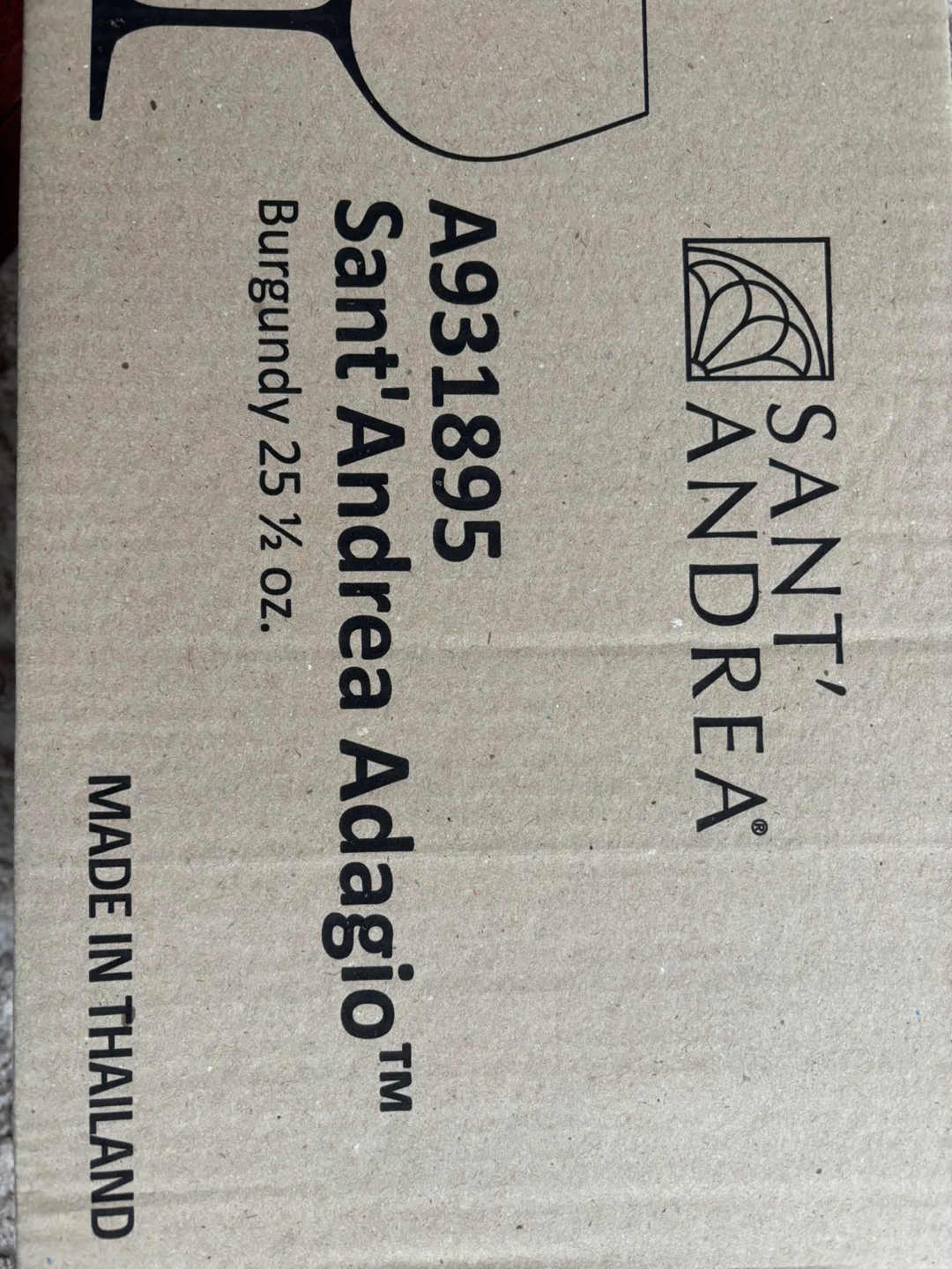 Set of 6 Sant'Andrea Adagio Burgundy Wine Glasses image indicator(2)