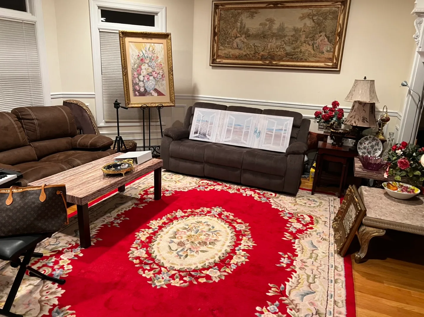 Elegant Gold Framed The Last Supper Tapestry image indicator(10)