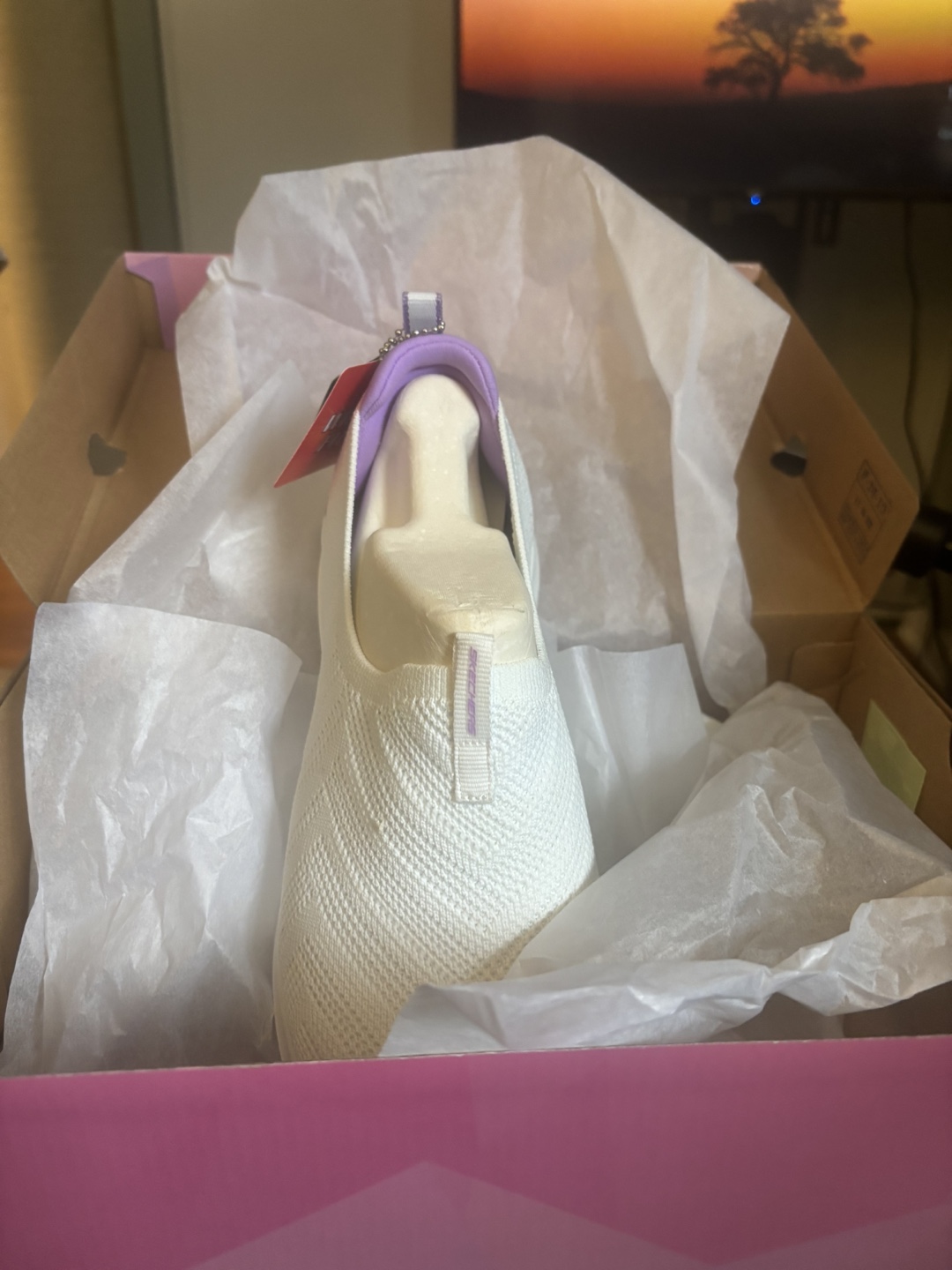 Skechers Women's Slip-On Sneakers - Size 9.5 Wide - White