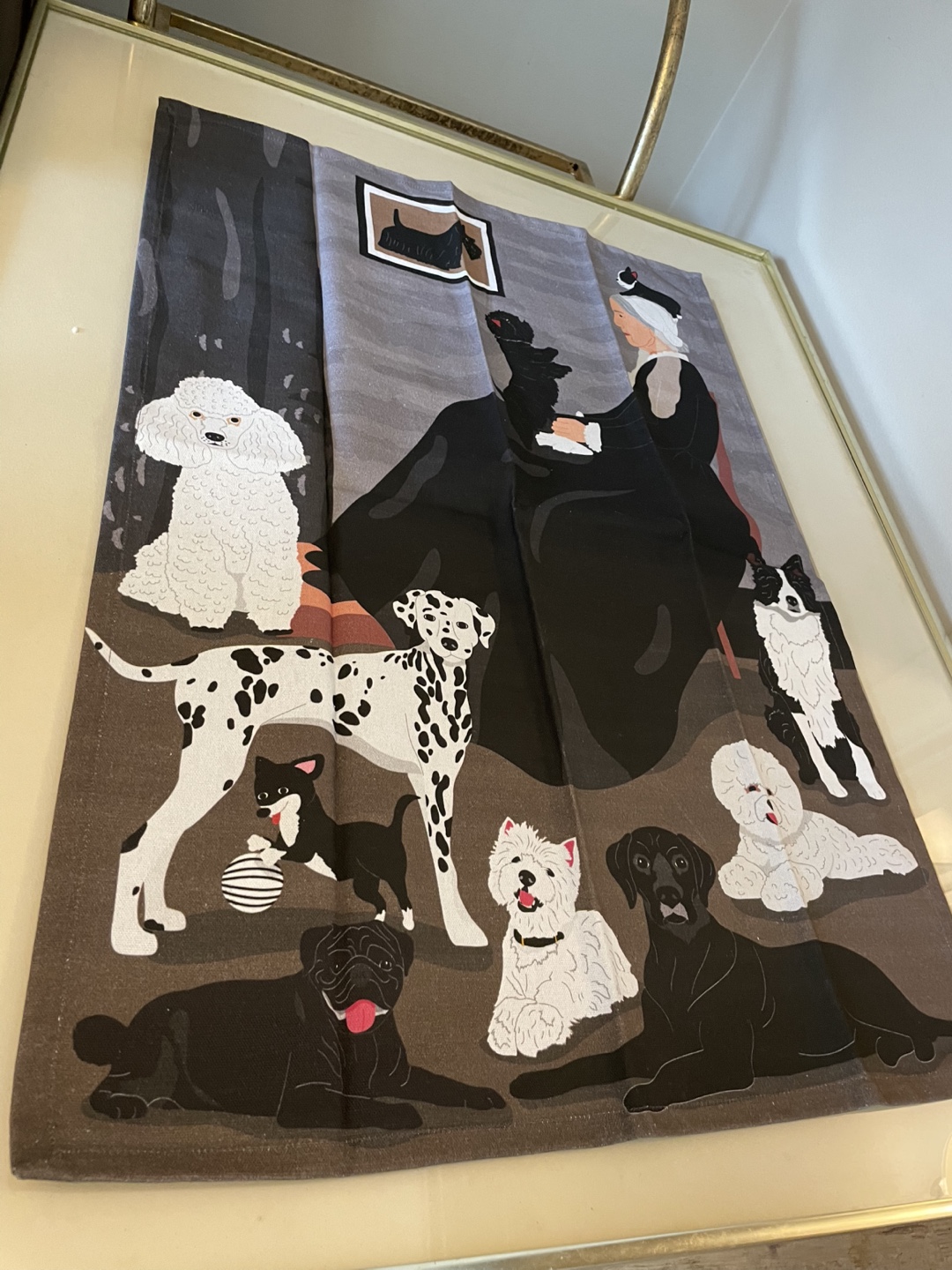 Whistler’s Mother - Dogs Tea Towel NEW