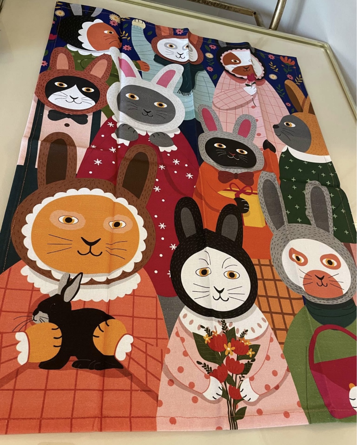 Bunnies Tea Towel NEW