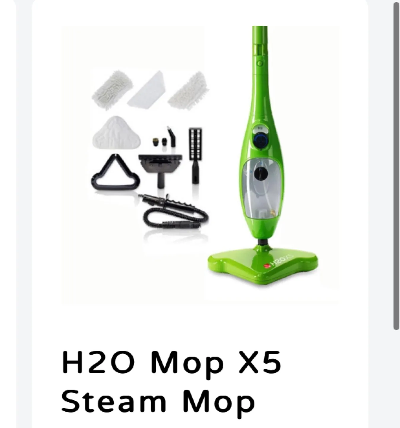 H20 steam mop thumbnail