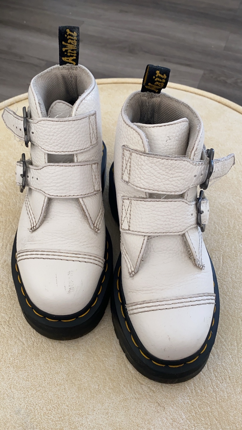 Dr. Martens x Aries White Leather Boots - photo 3