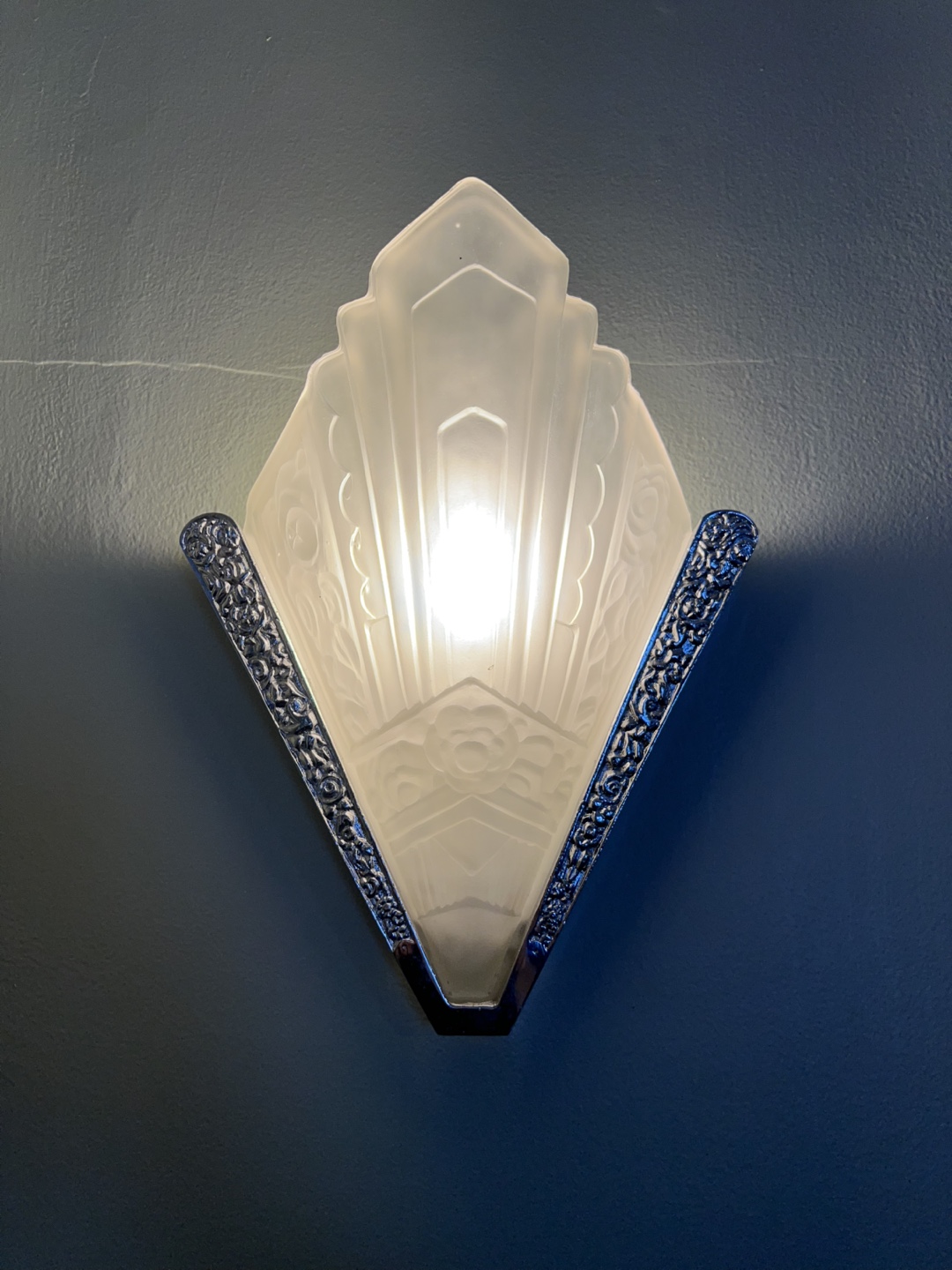 6 Art Deco style wall sconces - photo 3